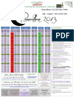 Ramadhan 2013 Calender