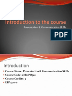 Introduction To The Course