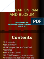 Bioinformatics in PAM AND BLOSUM