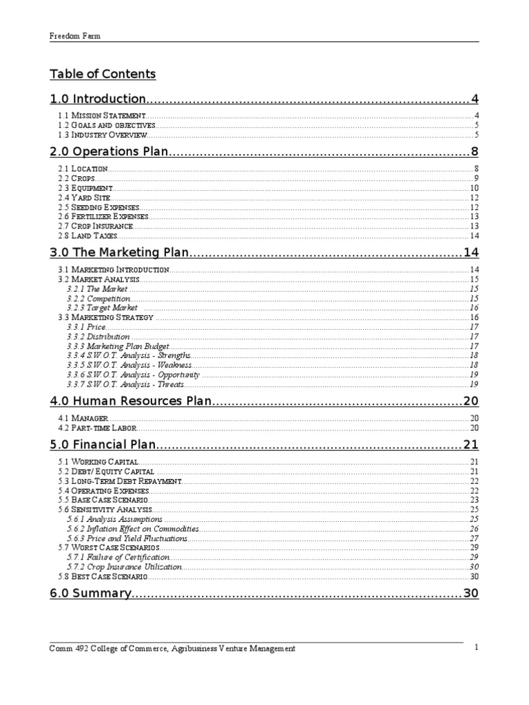 Main Report | PDF | Organic Farming | Internal Rate Of Return