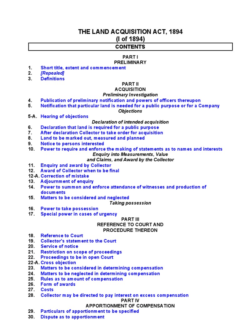 The Land Acquisition Act, 1894.Doc Apportionment Compound Interest