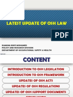 Latest Update Osh Regulation