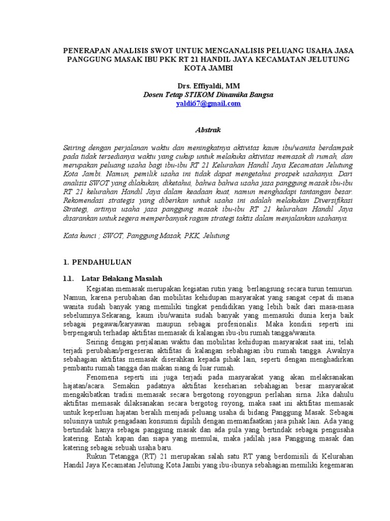 √ Contoh jurnal makro ekonomi