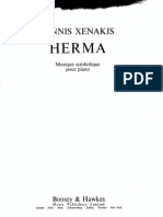 Xenakis - Herma, Musique Symbolique Pour Piano