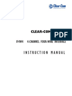 Clear-Com IF4W4 Manual