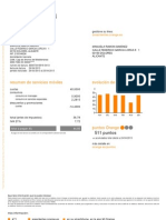 Factura: Resumen de Servicios Móviles Evolución de Consumo