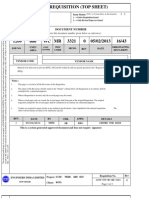 Material Requisition (Top Sheet) : Miscellaneous Flanges MR Category:I