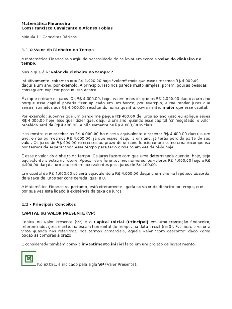 Matematica Financeira | PDF | Juros | Desconto