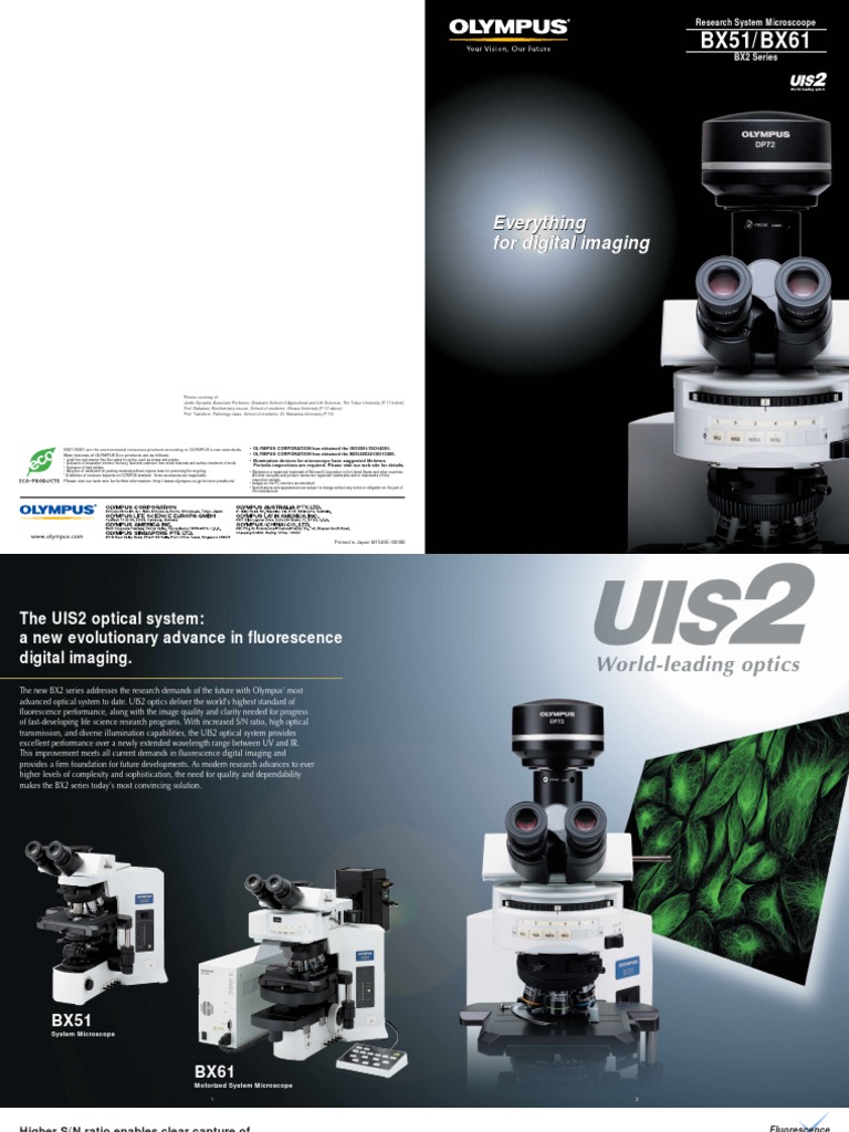 Olympus BX 51 Brochure | PDF | Confocal Microscopy | Fluorescence