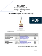 Strategic Management of Comet Transport