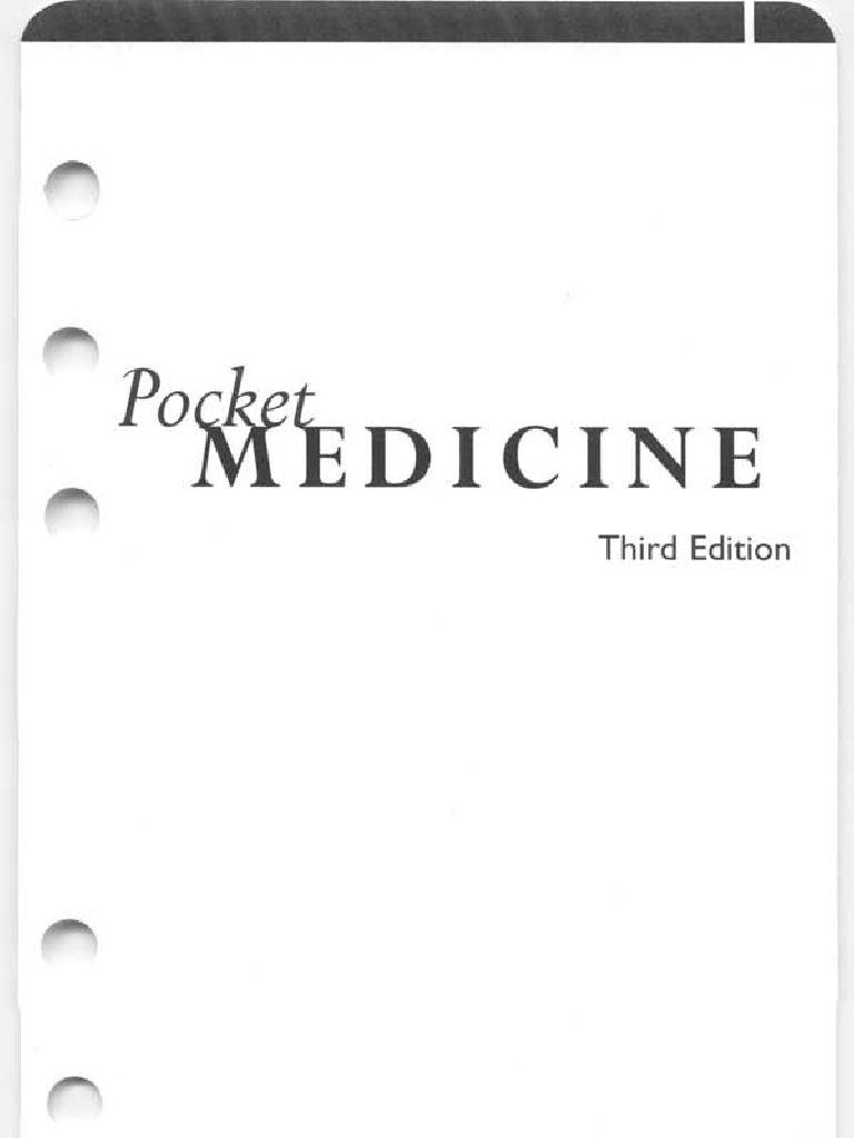 LR - Pocket Medicine 3rd Edition, Massachussett PDF | PDF