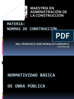 Normatividad básica de obra pública I