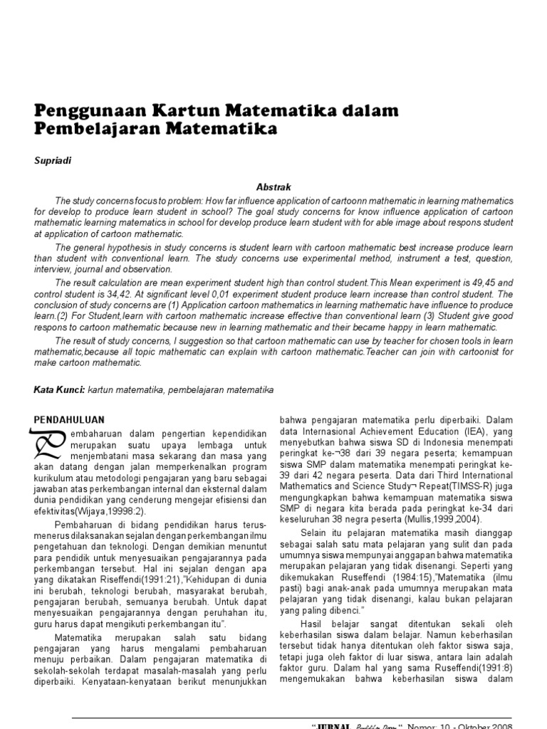 Gambar 78141528 Penggunaan Kartun Matematika Pembelajaran Gambar