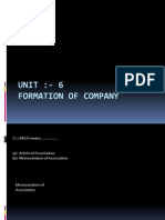 UNIT:-6 Formation of Company
