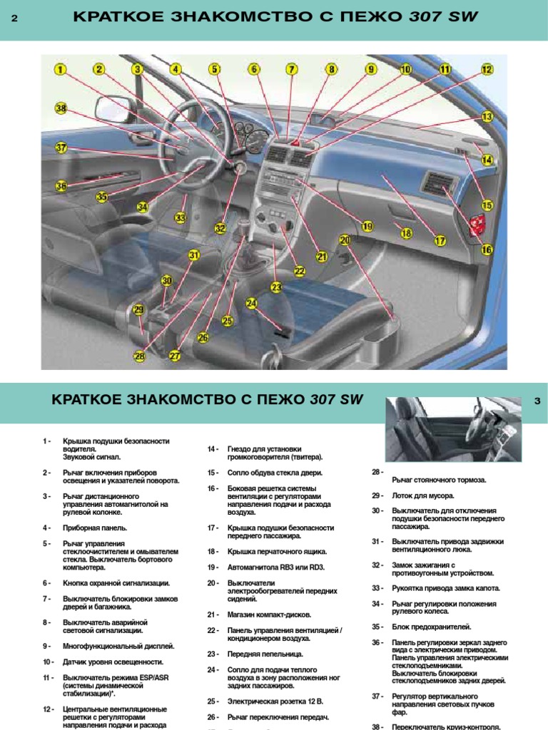 Manual Peugeot 307sw