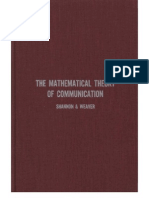 Mathematical Theory of Communication - Shannon - Weaver PDF