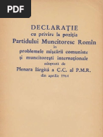 Declaratia Din Aprilie 1964 PDF