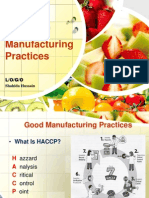 Good Manufacturing Practices in Food Industry