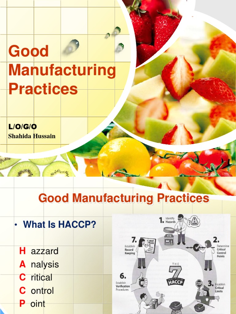 good manufacturing practices research paper
