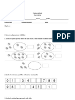 Prueba de Nivel Matematica