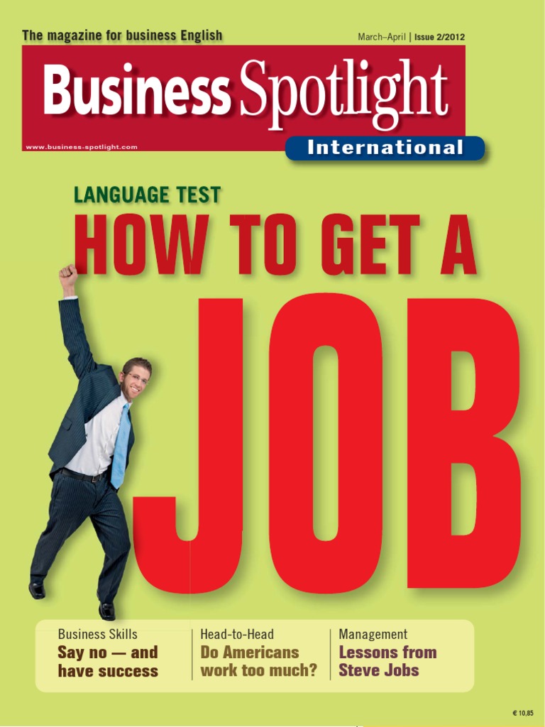 Business Spotlight How To Get A Job Pdf Venture Capital