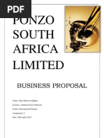 Ponzo Oil Company Proposal 