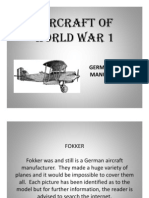 Fokker Aircraft of World War 1