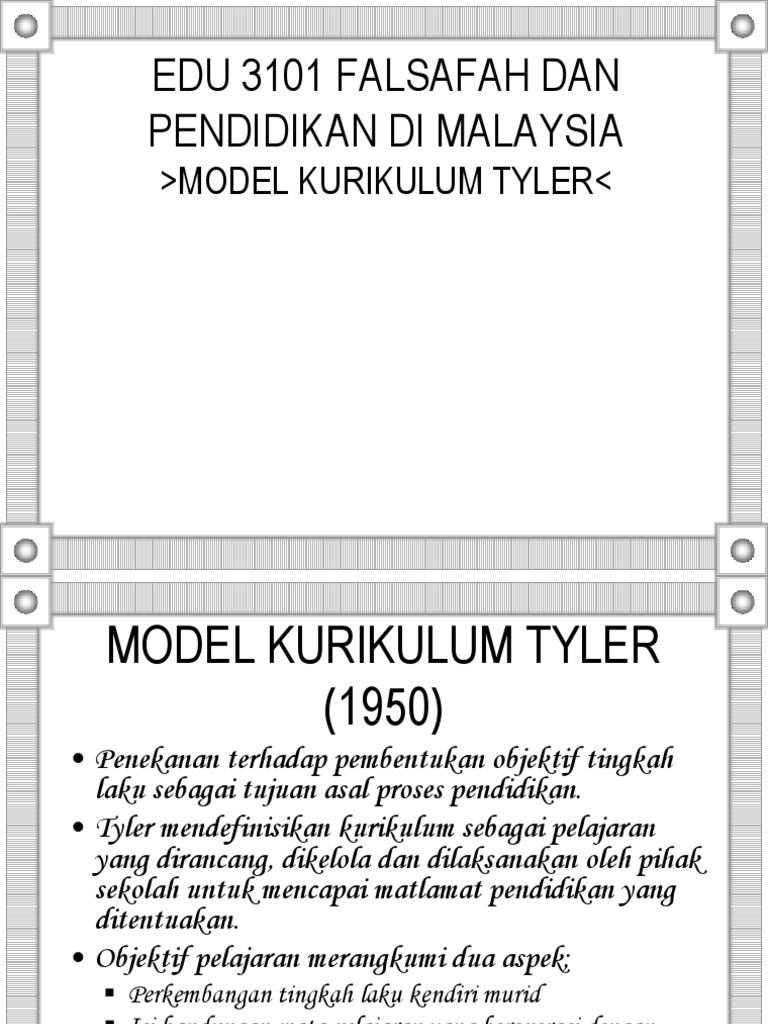 Model Kurikulum Lessons Blendspace