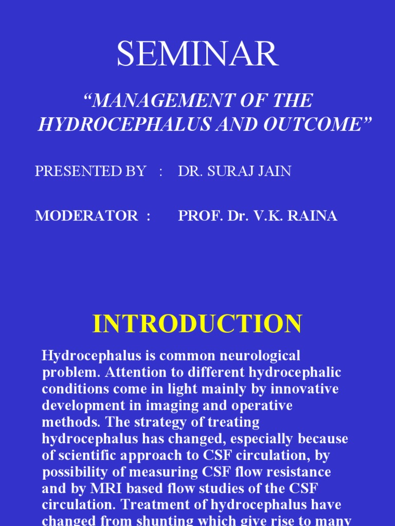 Hydrocephalus Management Strategies | PDF | Cerebrospinal Fluid | Human ...