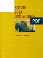 Adrados Francisco R- Historia de La Lengua Griega.editorial Gredos (1999)