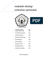 sahEKOLOGI pertumbuhan penduduk