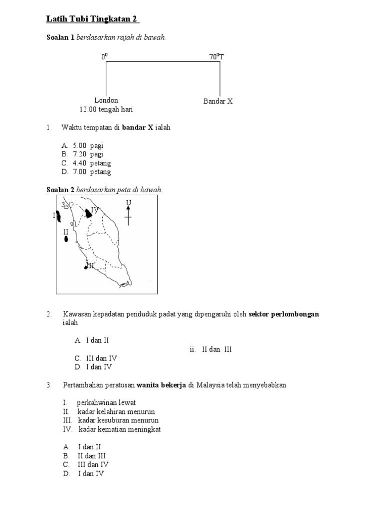 Latih Tubi Tingkatan 2