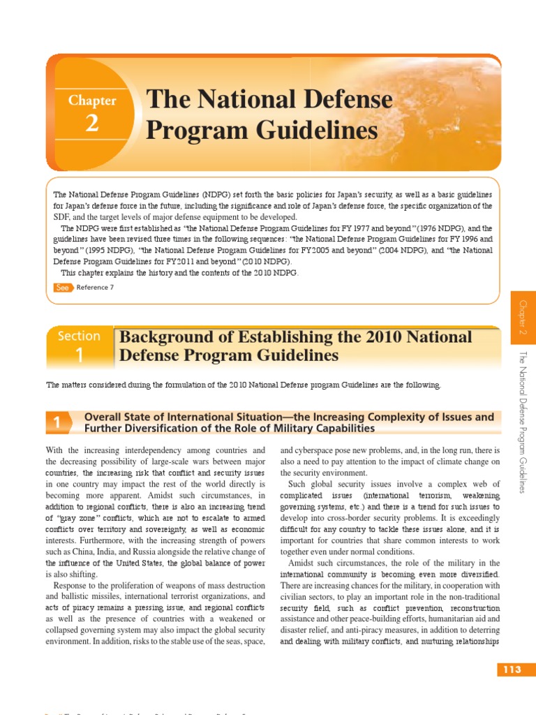 2010 National Defense Program Guidelines | PDF | Nuclear Proliferation ...