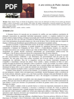 A arte retórica de Padre Antonio Vieira