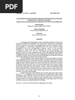 Download Analisis6 Kualitas Lingkungan Dan Kenyamanan Hutan Kota Malang 1 by Kristo Lowa SN148880866 doc pdf