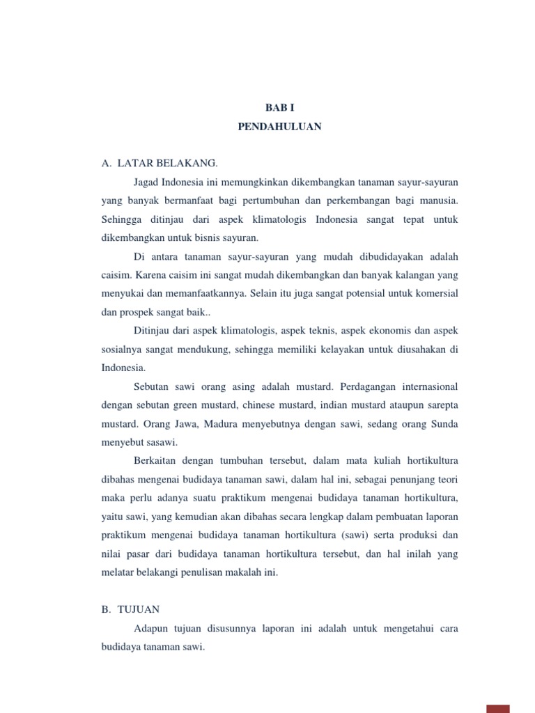 Kel 1 Makalah Budidaya Tanaman Sawi Kel 1 Makalah Budidaya Tanaman Sawi