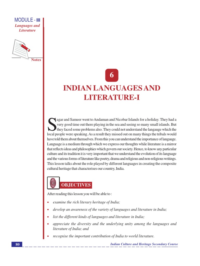 Indian Languages and Literature Overview | PDF | Vedas | Bhagavad Gita