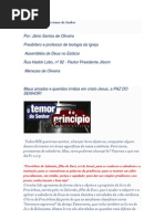 As características do temor do Senhor