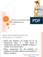 Institutions Supporting Entrepreneurs