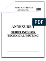 M.tech Technical Writing Guidelines-Annexure 1