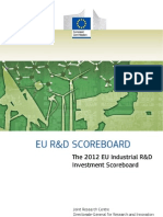 The 2012 EU Industrial R&D Investment Scoreboard