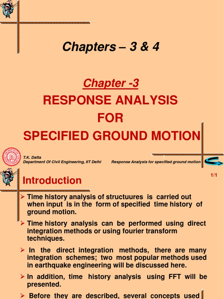 Seismic Response Analysis Techniques | PDF | Normal Mode | Matrix ...