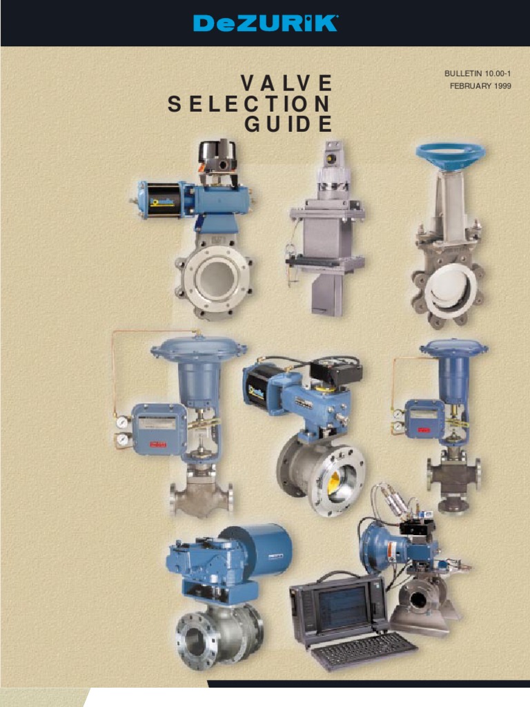 10 00 1 (Valve Selection Guide) | PDF | Valve | Actuator