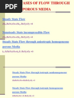 Special Cases of Flow Through Porous Media