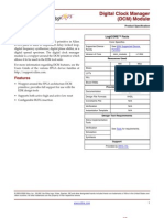 Digital Clock Manager for dsp