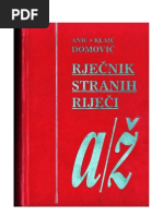 Anic, Klaic, Domovic - Rjecnik Stranih Rijeci-Prepravljeni | PDF