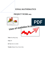 Additional Mathematics Project Work 2013 (Form 5) : Statistics