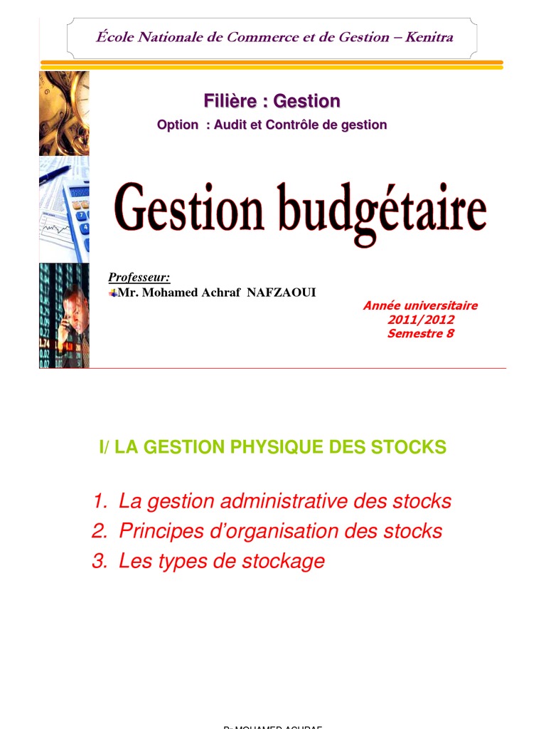 Gestion des Stocks : Principes et Méthodes | PDF | Inventaire ...