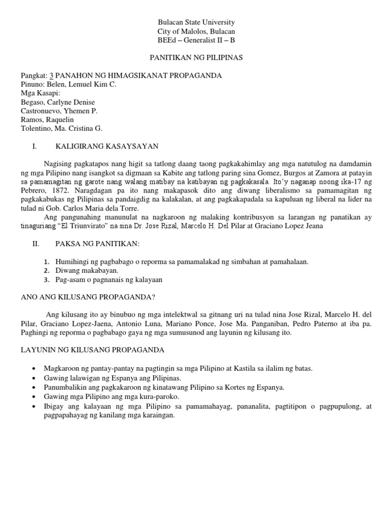 Rak Filipino Report | PDF