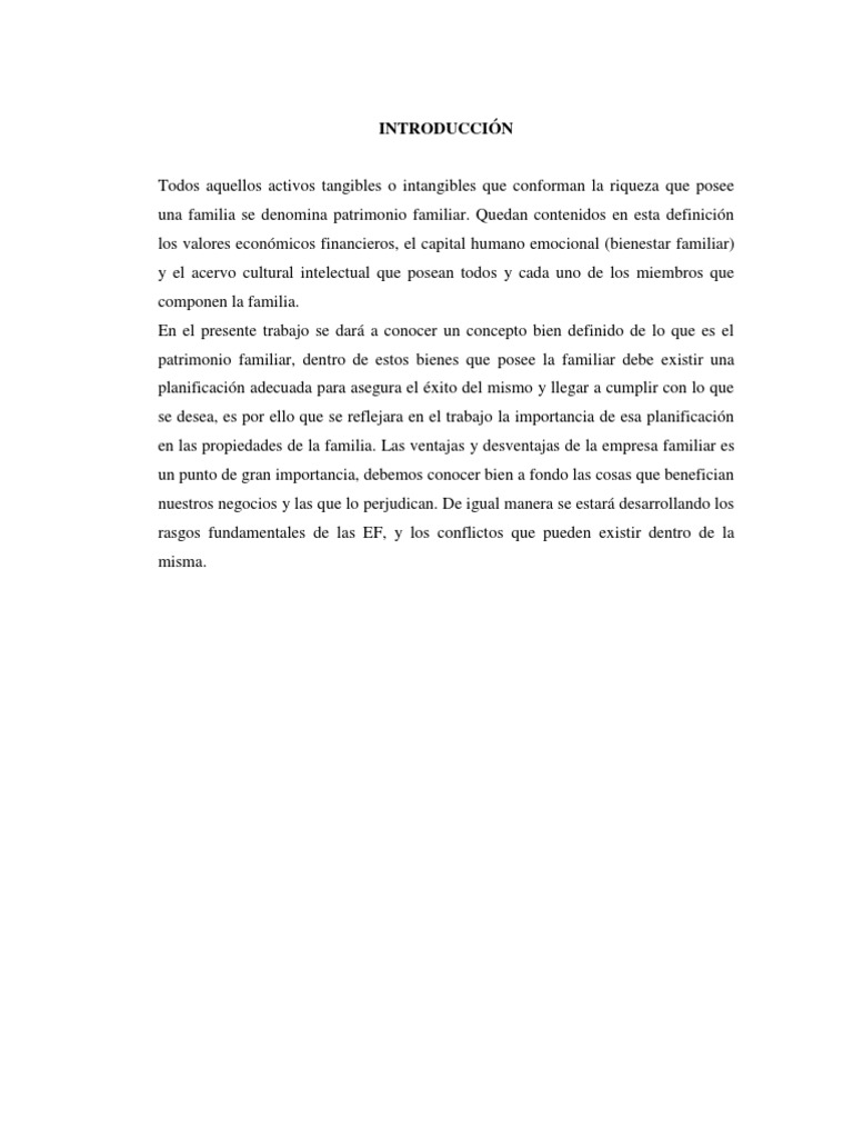 Ventajas y Desventajas de La Empresa Familiar | PDF | Bienes (Ley ...